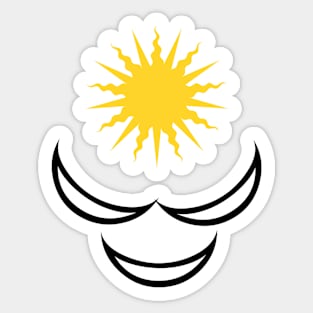 sun smile face Sticker